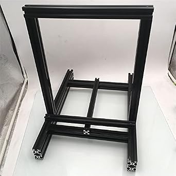 أجزاء طابعة Lysee 3 D وملحقاتها - Funssor Voron Switchwire Frame Kit Prusa MK52 3 D Printer DIY Frame Extrusion Parts - اللون أسود