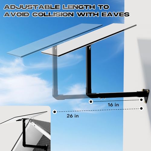 Starlink Gen 3/4/4X Wall Mount Kit, Adjustable Heavy Duty Long Wall Mount Extension for Standard Gen 3 Dish, Starlink Standard Mount Gen 3，Mounting Kit for Long Eave Roof & Exterior Wall Installation by pank-grupp - Image 3