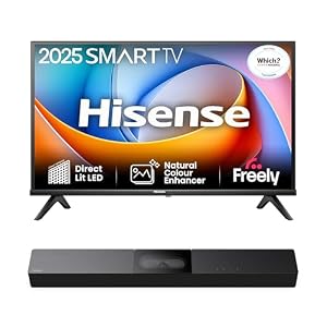 Hisense TV & Soundbar Bundle: 40A4QTUK Smart TV plus the HS2000 Soundbar – perfect everyday pairing with smart features and better sound