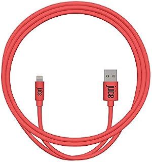 Juice Apple iPhone 11, Pro, iPhone X, Xr, iPhone 8, 7, 6, SE, iPad Lightning Charge & Sync Cable, 1m, Coral
