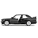 RMZ City 1:36 BMW M3 1987 Toy Car, Diecast Pull Back Model Car, Doors Open, Collection Kids Toy for Aged 3 and up, Gift Black