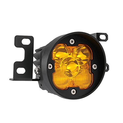 Image of Auxbeam XP-Ultra Series 3-Inch Fog Light Brackets LED Pods Flush Mount | Fit for Toyota 2012-2022 Tacoma, 2010-2022 4Runner, 2014-2022 Tundra, Offroad light bar mounting kit, 2 sides, Pair