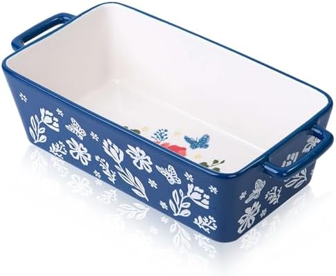 Wisenvoy Loaf Pan Bread Pan Ceramic Baking Pans Hand Paint Meatloaf Pan Nonstick Loaf Pans For Baking Bread - Thumbnail 2