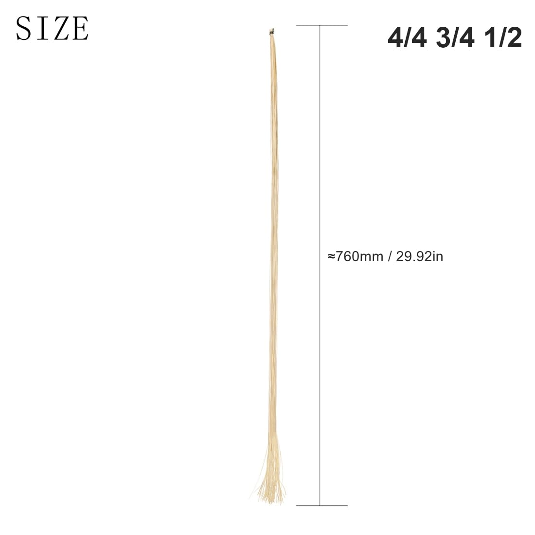 Crine Naturale Per Arco Di Violino | 76 Cm | Crine Di Cavallo Mongolo | Bianco - Foto 7