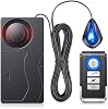 Alarma de vibración con luz simulada antirrobo, sistema de alarma para auto de 110dB | Dispositivo antirrobo inalámbrico para auto, sensor de 7 vibraciones, 4 volúmenes, LED azul simulado, universal para auto, camioneta y casa rodante 2