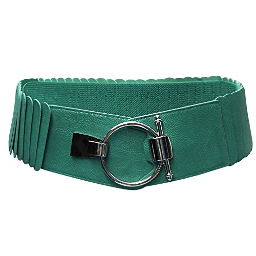 GLOMY Cinturones decorativos en piel sintética y elástico 8 CM Cover