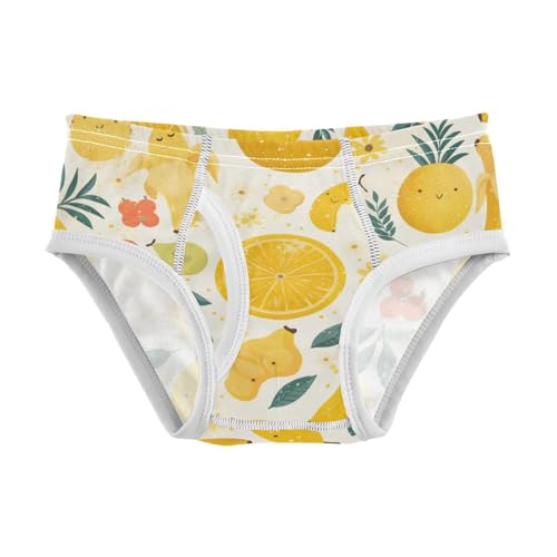 KLL Cute Fruits Bananas Apples Pears Scandinavian Styloddler Boys Cotton Underwear Breathable Undies