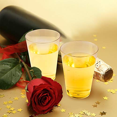 Jolly Chef 10 Oz Clear Disposable Plastic Cups 200 Pack, Clear Plastic Cups Tumblers, Heavy-Duty Party Glasses, Disposable Cups For Wedding,Thanksgiving, Christmas Party #TOP5