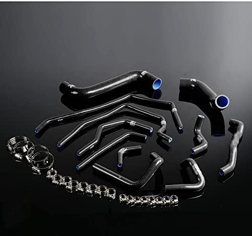 Manguera de radiador de silicona negra compatible con Subaru Impreza WRX STI GDAGDB GGAGGB EJ207 2002-2006