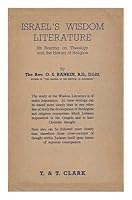 Israel's Wisdom Literature B001OVZ9WS Book Cover