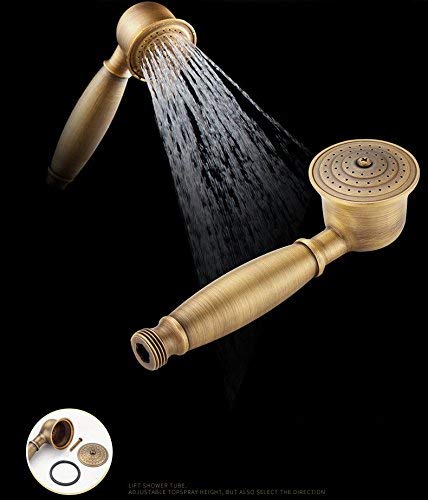 Ensemble de douche en cuivre antique avec robinet de baignoire chic