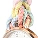 Imagen de Enwye Relojes De Pulsera Para Mujer: Reloj Analógico De Cuarzo Elástico Con Correa De Expansión De Cuerda Tejida De Colores