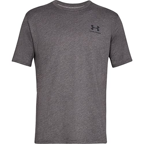 Under Armour Men's Sportstyle Left Chest Short-Sleeve T-Shirt , Charcoal Medium Heat (019)/Black , Large Tall by Under Armour - Used condition - Image 7