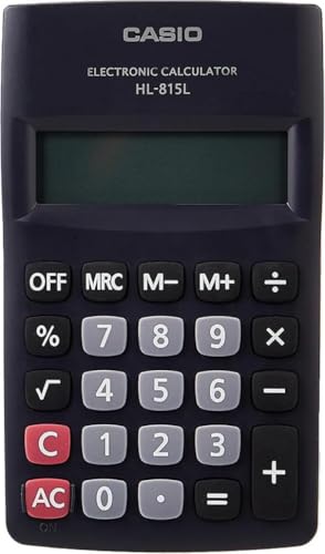 Casio, HL-815L, Taschenrechner, 8-stelliges Display, mit Quadratwurzel, schwarz