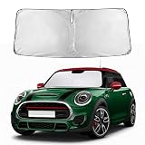 EcoNour Windshield Sunshade Compatible for Mini Cooper F55 2014-2022 2023 2024, Sun Visor for Front Windshield & Window Sun Shade Cover, UV Heat Blocker & Protector, Car Accessories