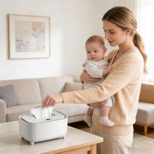 Calentador de bebé de diseño versátil con monitor digital integrado 3