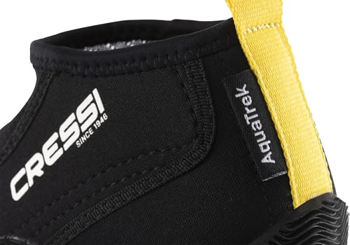 Cressi Aquatrek Boots Black 2XL (EU 46/47) - Bequemer Wasserschuh für den Einsatz im Meer, Schwarz, 2XL-EU 46/47, Erwachsene