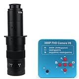 Módulo: HD216 YINGGEXU Microscopio HD 2K 38MP 1080P Cámara de microscopio de Video Digital electrónico HDMI USB C Monte Cámara Industrial para teléfono PCB Solder Repaired Compatible con Soporte