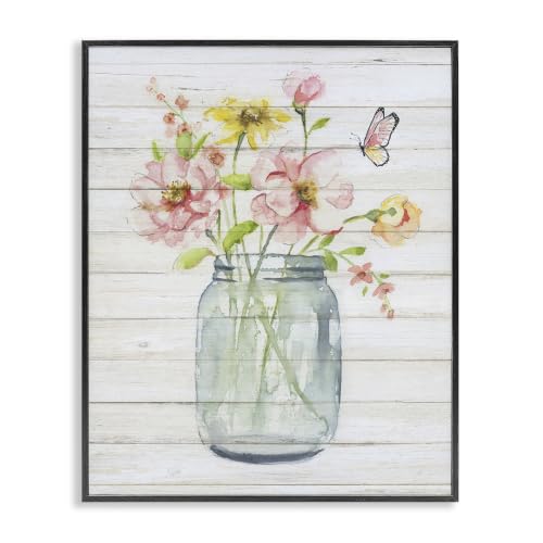 'Spring Wild Flower Assortment Country Mason'| Framed Giclee Art