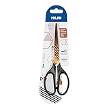 Blíster tijeras de oficina 17 cm serie Copper, negro MILAN®