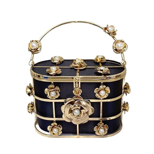 Sac seau de soirée chic pour mariage avec perles fleurs - 2