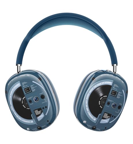 SURITCH for AirPods Max Case Cover, TPU Anti-Scratch Ear Cups Cover for AirPods Max Headphones, Rugged Shockproof Accessories Protective Cover for Apple AirPods Max - Blue