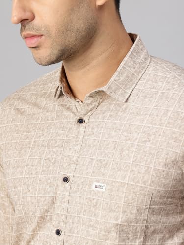 Image of Majestic Man Stylish Geomatric Print Casual Shirt - Pure Cotton| Full Sleeve | Trendy & Comfortable