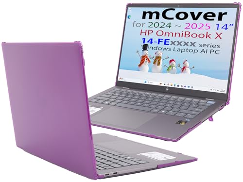 Coque HP OmniBook X 14-FExxxx mCover rigide violette Windows AI 2024