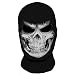 JIUSY Skeleton Skull Balaclava Ghost Death Neck Warmer Face Mask Headwear Protection for Motorcycle Cycling Skiing Snowboarding Cosplay Costume Halloween Party Winter/Summer Grim01 Black
