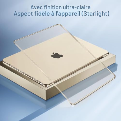 MOSISO Coque Compatible avec MacBook Air 13 Pouces M5 M4 M3 M2 2026-2022 – vue 4