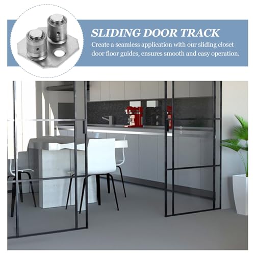 iplusmile Guia De Piso De Porta Resistente 6 Peças Guia Inferior De Piso Hardware De Porta De Celeir