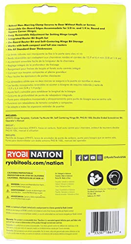 Ryobi A99Ht3 Door Hinge Installation Kit/Mortiser Template #TOP5