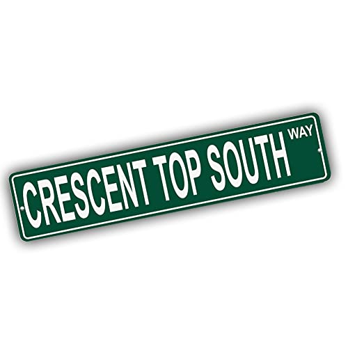 Brotherhood Aluminum Road Sign for Crescent Top South - Wyoming Wall Decor