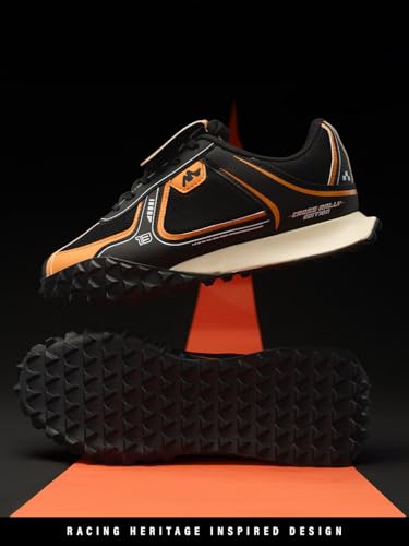 Image of The Souled Store Velocity: Men and Boys Low Top Sneakers | Racing-Inspired Trainer with Breathable Mesh, Cushioned EVA Midsole & Durable Outsole