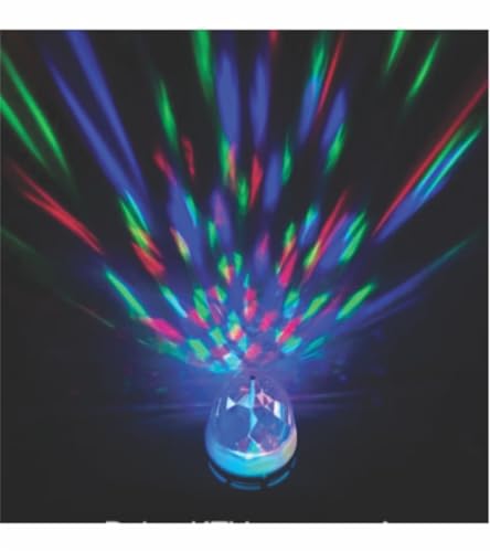 Lâmpada Giratória LED Colorida Carnaval Festas Baladas Comemorações Alegria Potencial Luminoso Cores