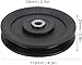 JATHIN 4.5 Inch/115 Mm Nylon Bearing Pulley Wheel, U Groove Wheelplastic Pulley for Gym Pulley Cable, Pulleys for Gym Equipment