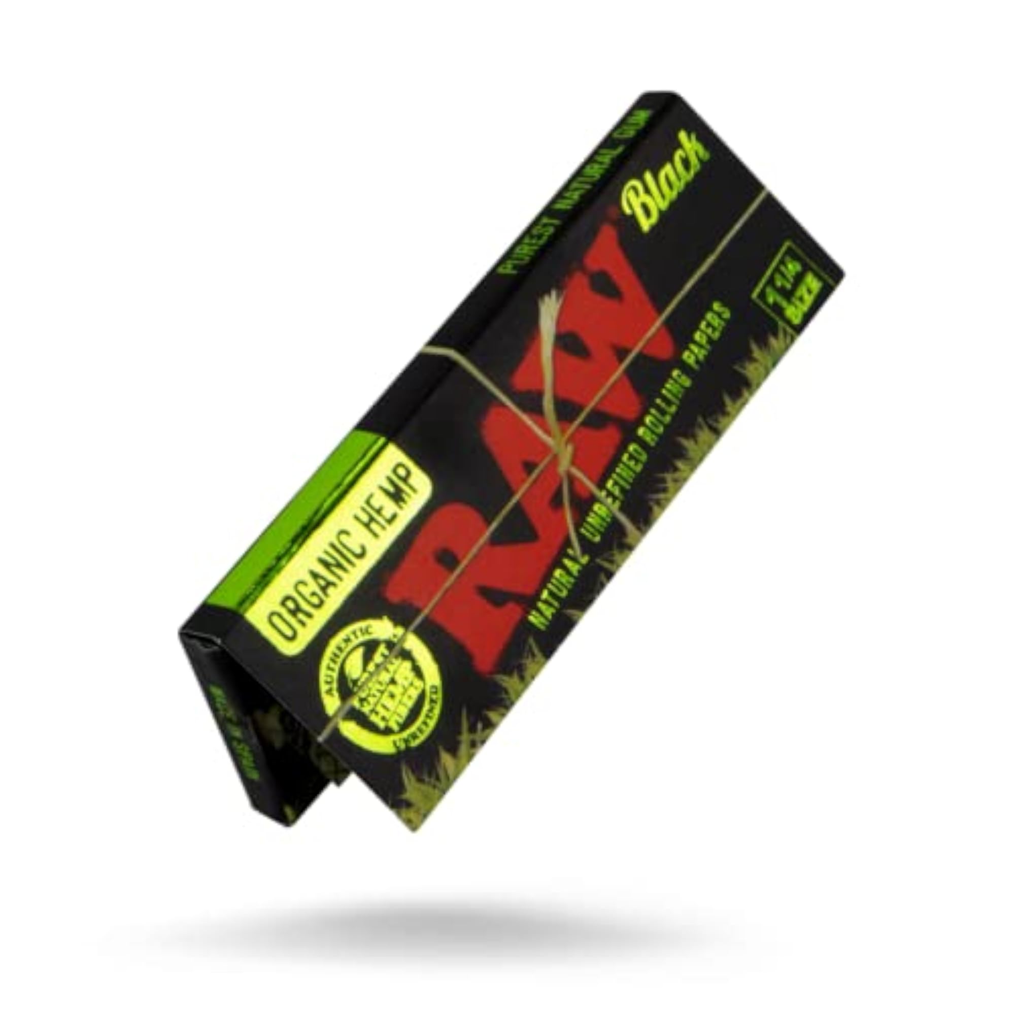 RAW BLACK ORGANIC Rolling Paper 1 1/4