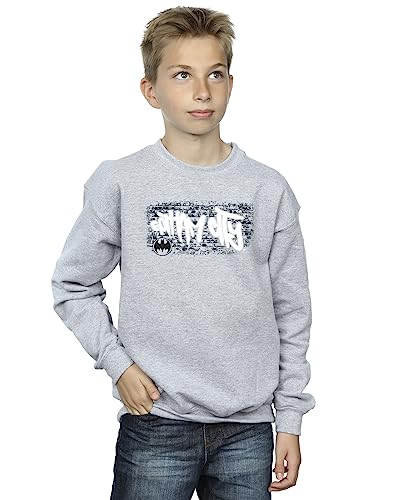 DC Comics Boys Batman Gotham City Graffiti Sweatshirt Sport Grey 9-11 Years