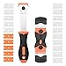 2 PCS Rasqueta Vitroceramica Rascador de Vidrio y Vitrocerámica con 20 Cuchillas para Vitrocerámica, Placas de Cocina y Hornos (Negro + Naranja)