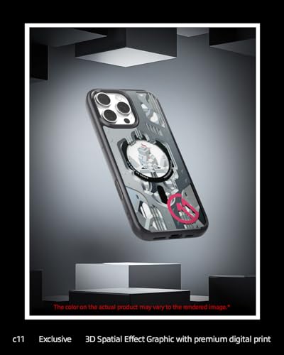 Image of Spigen Ultra Hybrid T MagFit Back Cover Case for iPhone 16 Pro, c11 Collection, MagSafe Compatible, Camera Control Covered, 3D Effect with Hexa-Layer Print - PC+TPU | Navigator