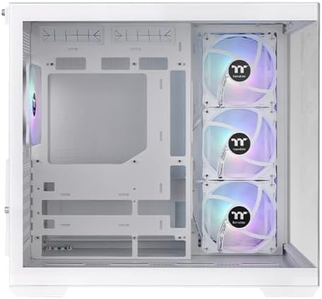 Thermaltake View 380 850W 80+ Gold ARGB USB 3.2 Beyaz ATX Mid Tower Kasa CA-3Z2-85M6WE-00 - Görsel 2