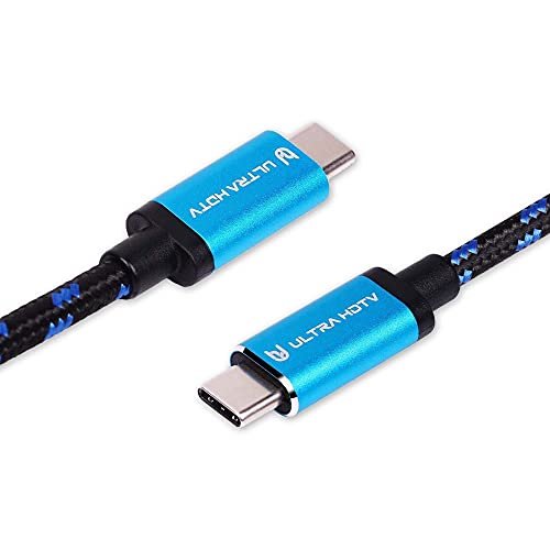 Ultra HDTV Kabel USB 3.1 do ładowania typu C GEN2-1 metr z chipem E-Mark i mocą ładowania 60 W (20 V 3 A) PD - transmisja danych 10 Gb/s - 4K przy 60 Hz