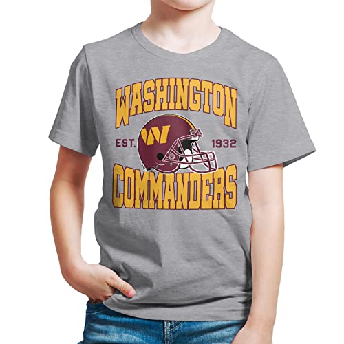 Junk Food NFL - Washington Commanders Team Helmet Kids SS T-Shirt Grey by Junk Food - Used condition - US$25.64