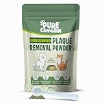 PURE COMPANION Plaque Off & Tartar Remover Powder for Dogs & Cats 100g | No Toothbrush Required |100% Irish Natural Seaweed Teeth Cleaner & Breath Freshener