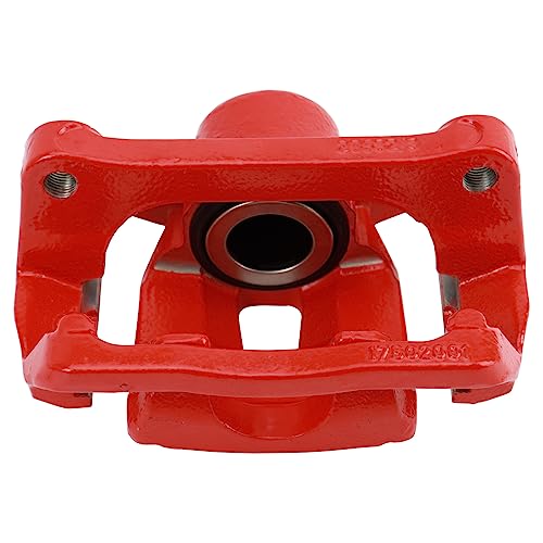 Image of TRQ Rear Right Brake Caliper w /Bracket Performance Red Passenger Side