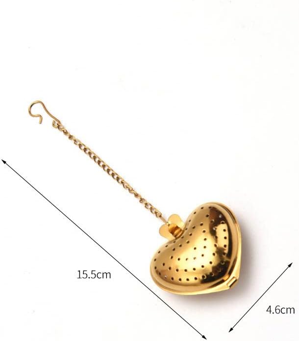 Miniatura 6 de Infusor de té creativo de acero inoxidable con forma de corazón de metal reutilizable filtro de té café filtro tetera accesorio accesorio de cocina