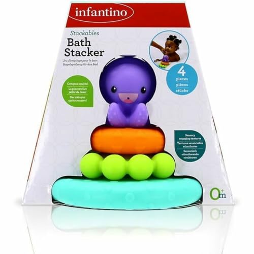 Infantino Pyramide à Bascule Octopus pour calmer un bébé qui a peur de l'eau