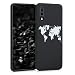 Produktbild kwmobile Hülle kompatibel mit Samsung Galaxy A70 - Handyhülle - Handy Case Travel Umriss Weiß Schwarz