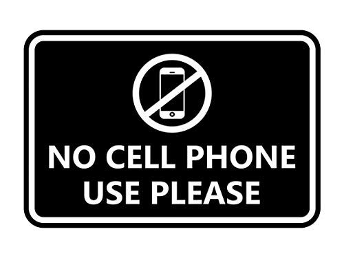 No Cell Phone Use Please plaque Signs ByLITA pour cabinet médical et bureau