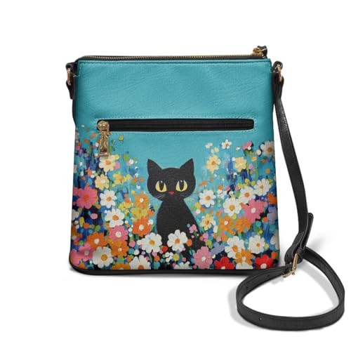 Image of Leather Purses for Women, Leather Hobo Bags for Women Travel Sling Purse Triple Zippered Pockets Shoulder Bag